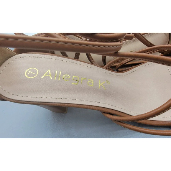Allegra K Women's Strappy Lace-Up Chunky Heel Sandals Size 7 NWOB - Picture 11 of 12